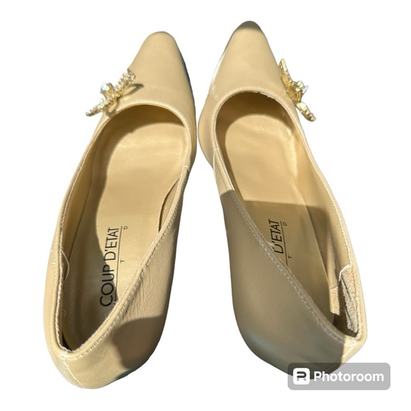 DONATED ❌Coup D’etat Leather Heels, NWT, sz 6 1/2 - Picture 5 of 6